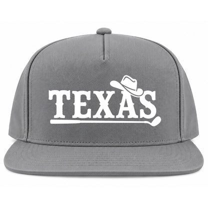 Grey Texas Western Golf Snapback Hat