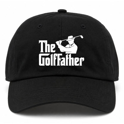 Black The Golf Father Funny Golf Dad Hat