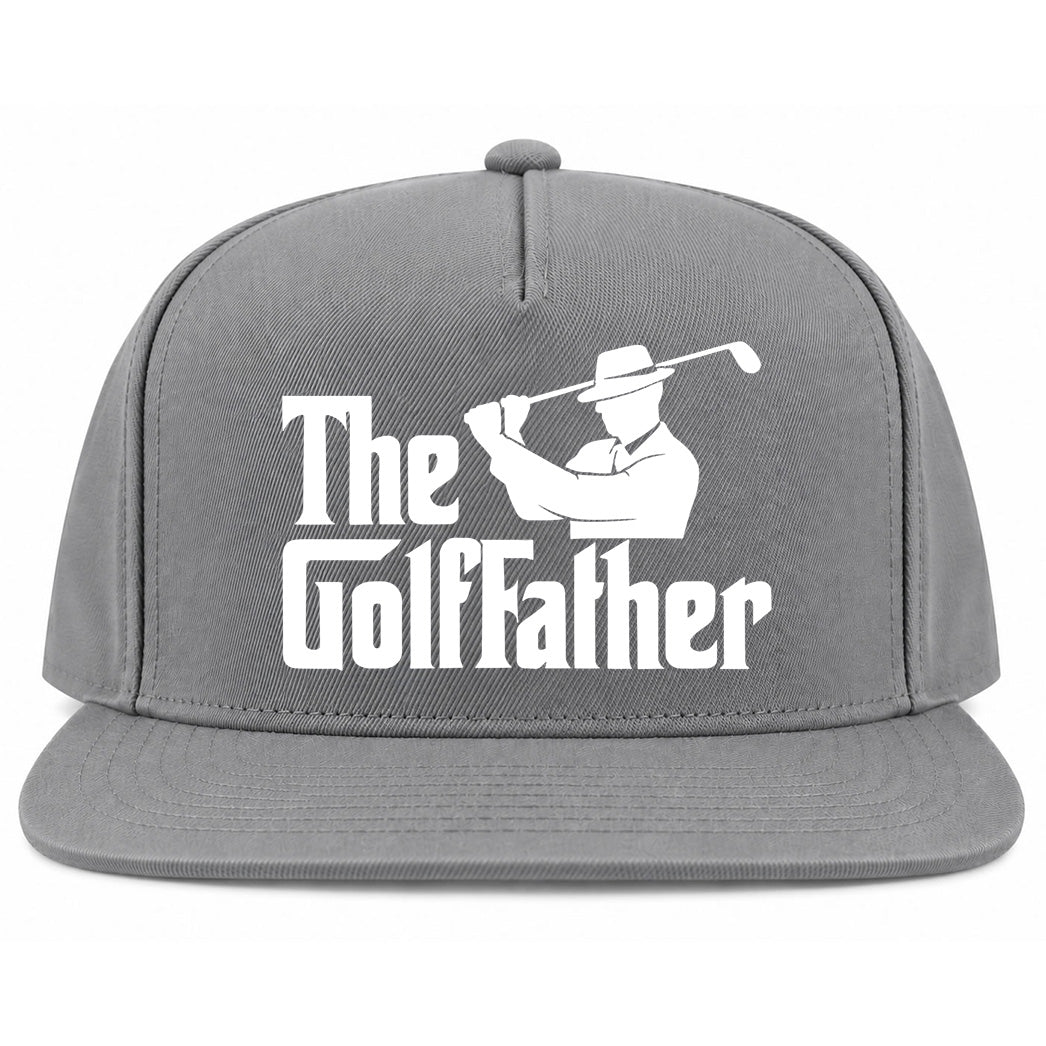 Grey The Golf Father Funny Golf Snapback Hat