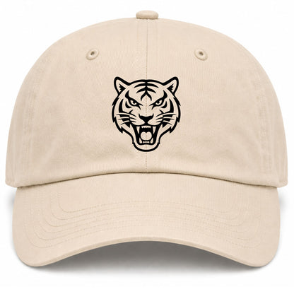 Beige Tiger Golf Dad Hat