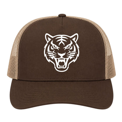 Brown Tiger Golf Trucker Hat
