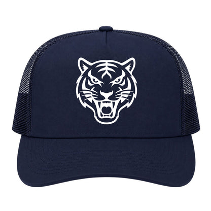 Navy Blue Tiger Golf Trucker Hat