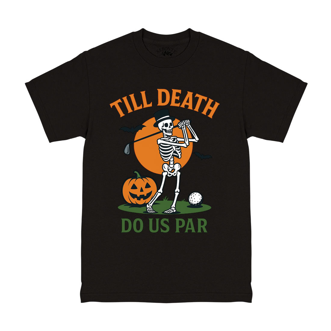 Till Death Do Us Par Halloween Golf Men's T-Shirt Black