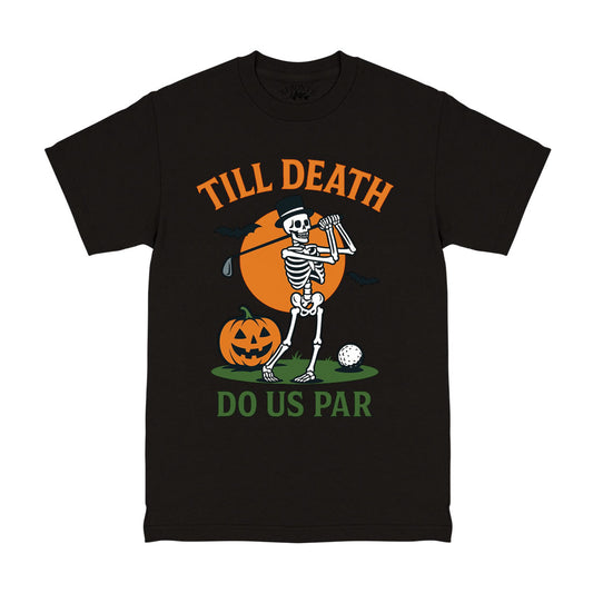 Till Death Do Us Par Halloween Golf Men's T-Shirt Black