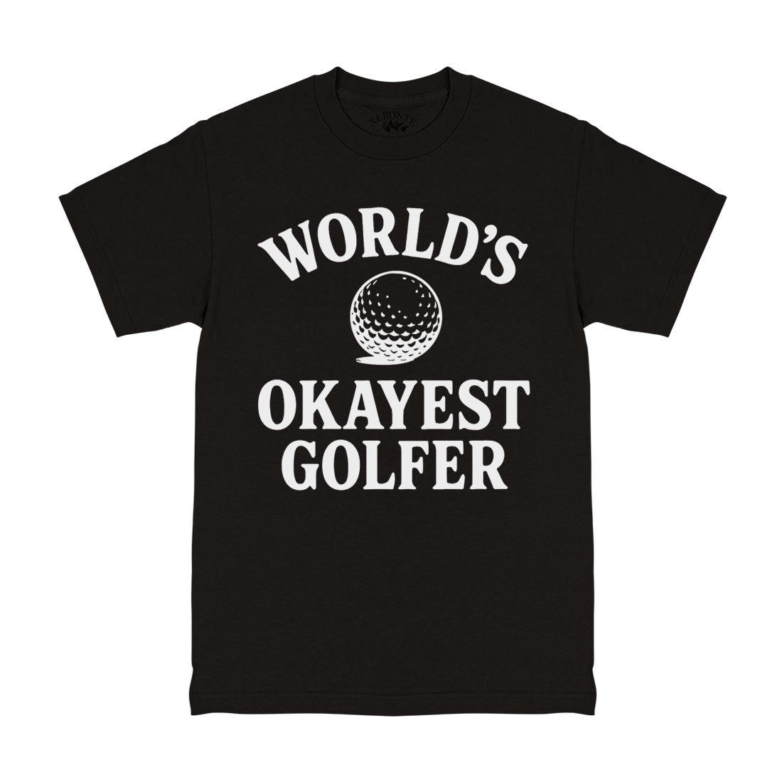 Worlds Okayest Golfer T-Shirt Black