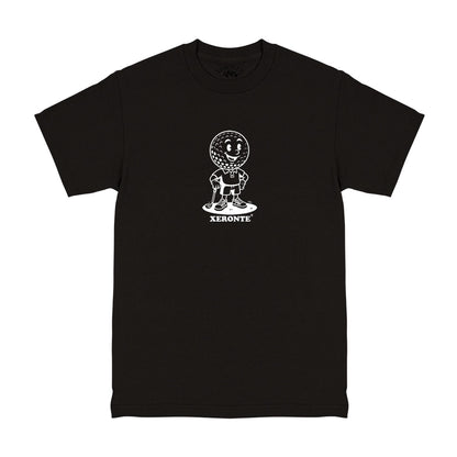 Black Classic Golf Ball Mascot Mens T-Shirt