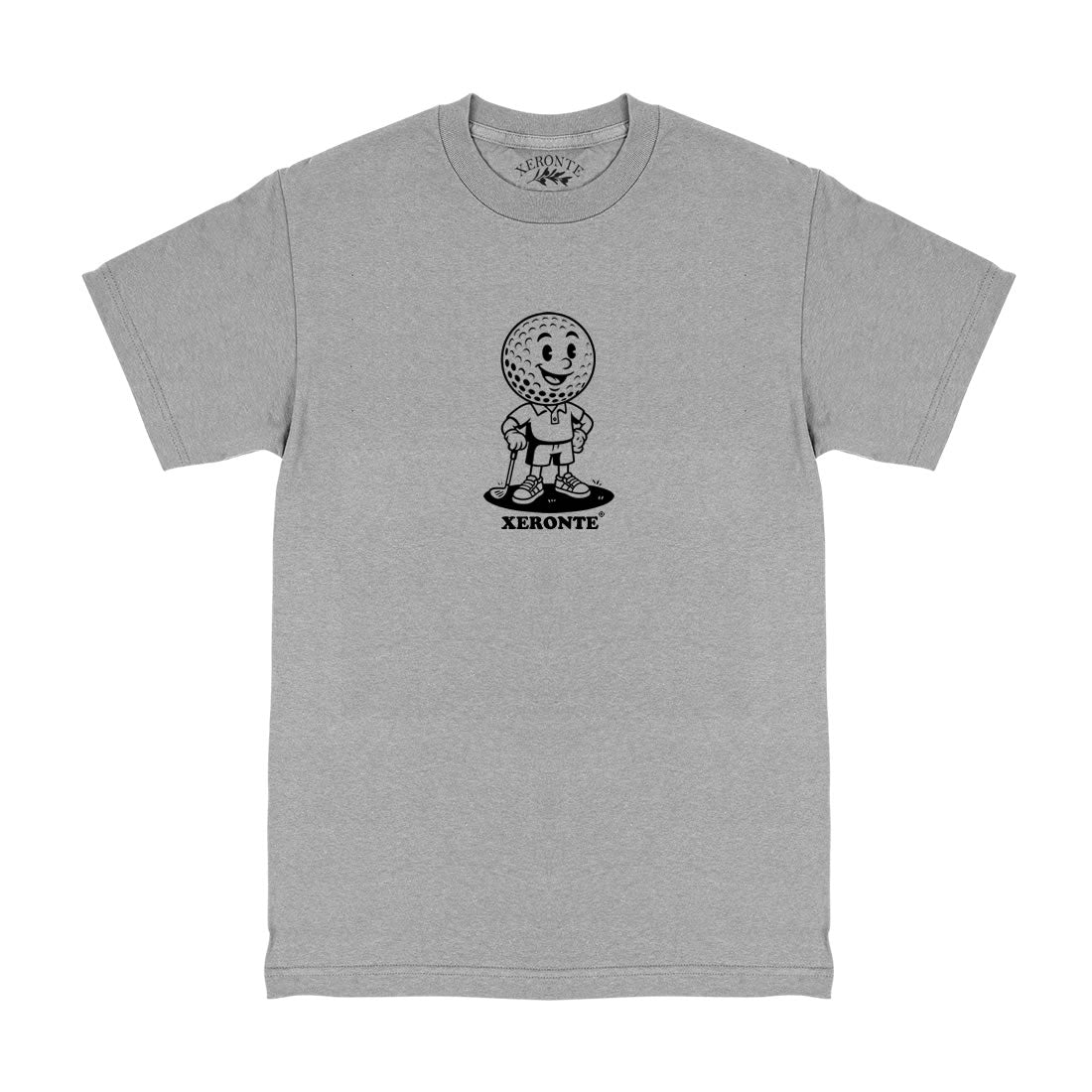 Grey Classic Golf Ball Mascot Mens T-Shirt