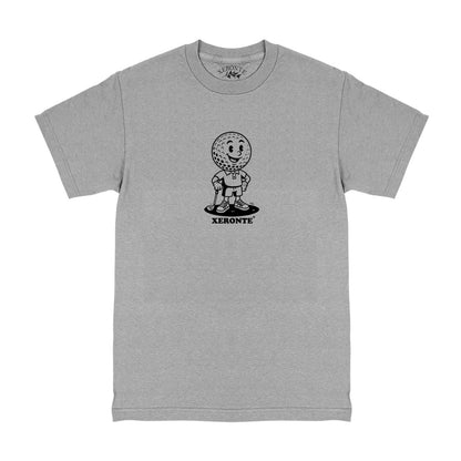 Grey Classic Golf Ball Mascot Mens T-Shirt