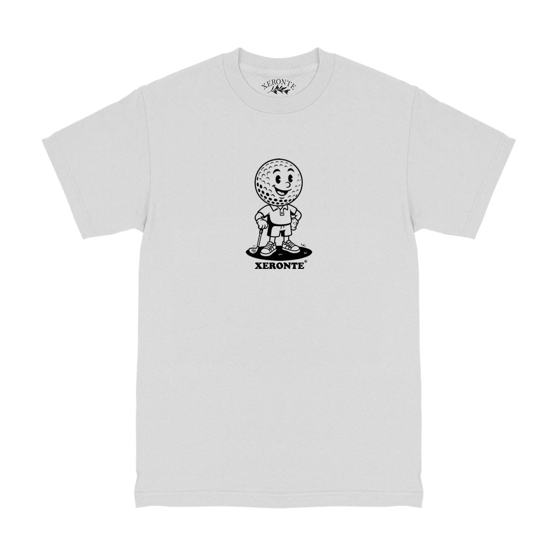 White Classic Golf Ball Mascot Mens T-Shirt