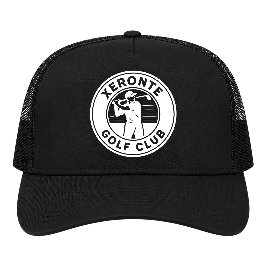 Black Xeronte Golf Club Logo Trucker Hat
