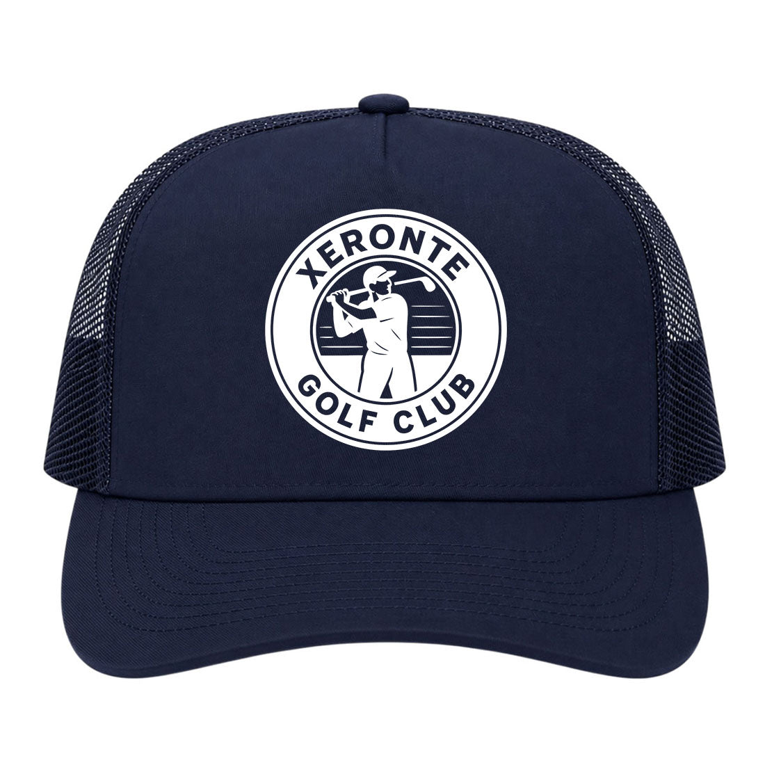 Navy Blue Xeronte Golf Club Logo Trucker Hat