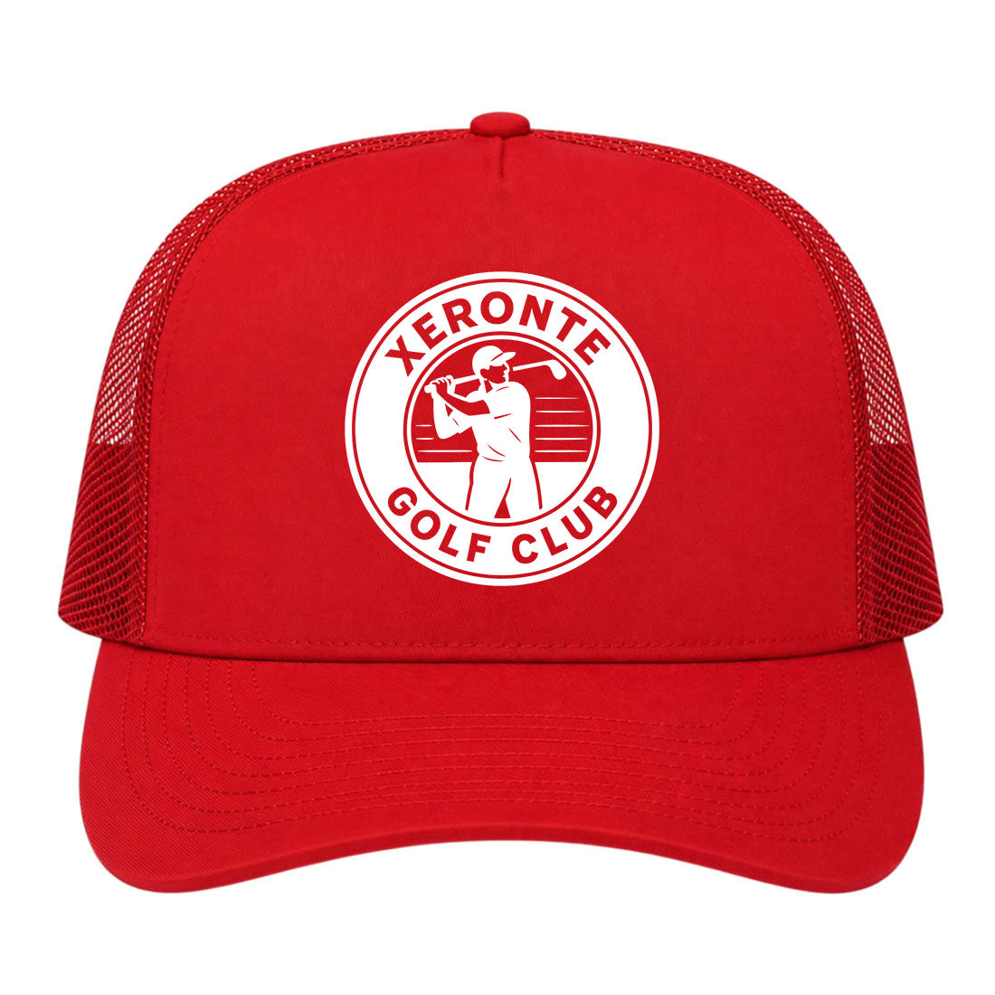 Red Xeronte Golf Club Logo Trucker Hat