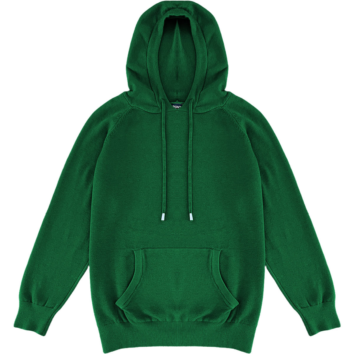 Forest Green Mens Knit Pullover Hoodie Sweater