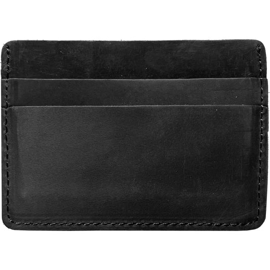 Mens Slim Black Leather Credit Card Holder Wallet Xeronte